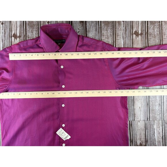 Richard James Savile Row size 15.5 39 color shine purple NWT BARNEY'S NYC VTG - Picture 6 of 7